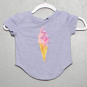 Chaser nwt purple ice cream cone graphic short sleeve tee